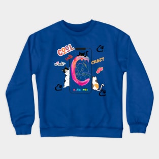 C is for cats Crewneck Sweatshirt